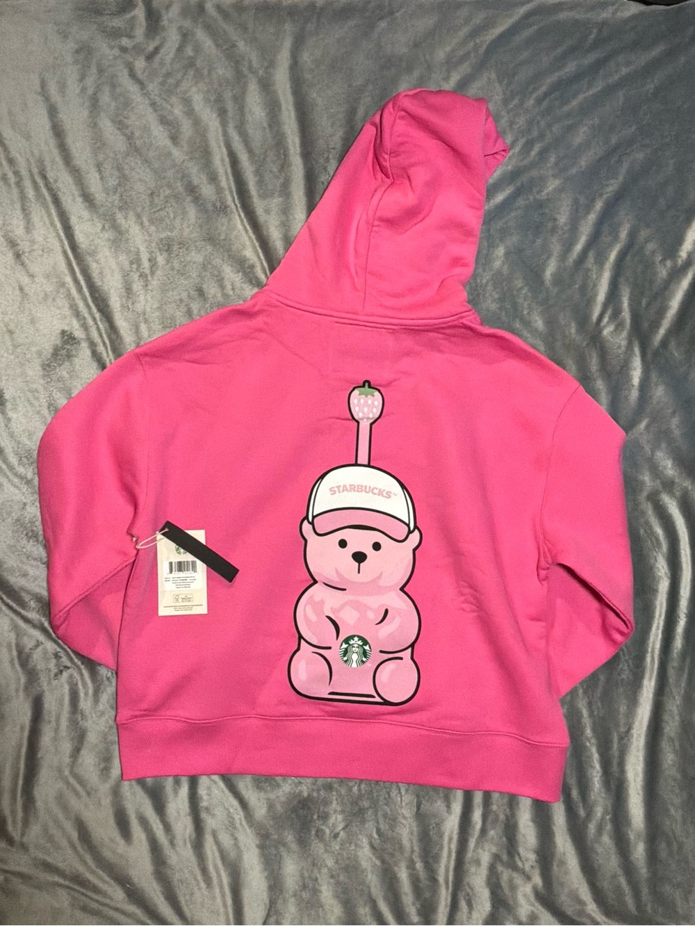 Starbucks - Bearista Women’s Bear Hoodie Pink Online Exclusive - Picture 4 of 6